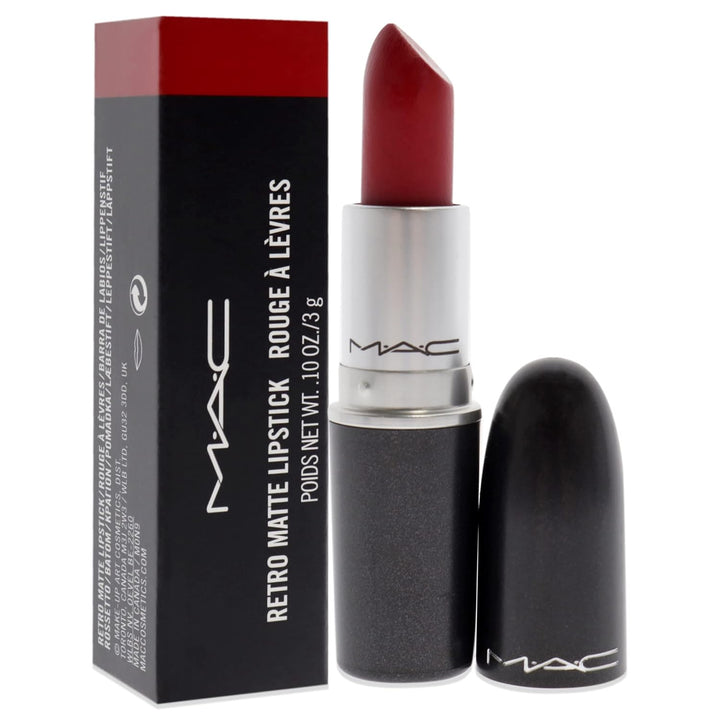 MAC Lápiz labial retro mate Ruby Woo, 1 unidad, multicolor, 0.10 onzas