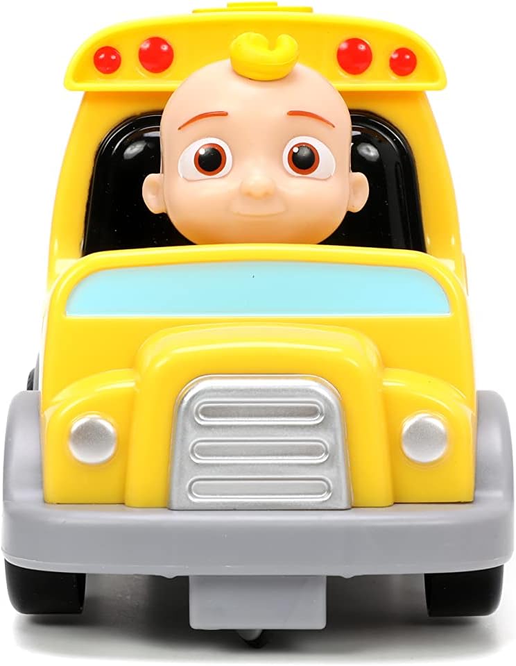 Jada Toys Cocomelon - Autobús escolar de 7.5 pulgadas, coche a control remoto, juguetes para niños