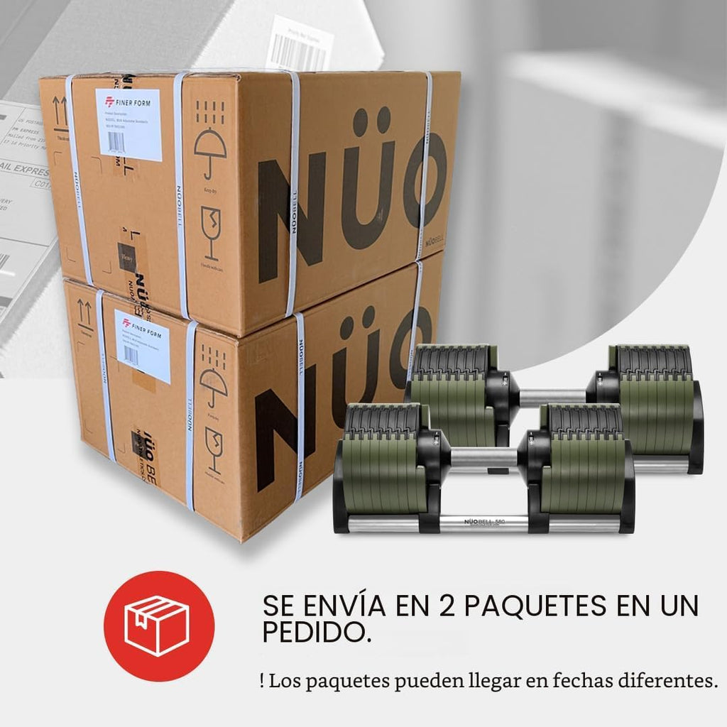 Nuobell - Mancuernas ajustables de 5-80 libras: Reemplazan 16 juegos, ideales para banco de pesas y prensa de gimnasio en casa