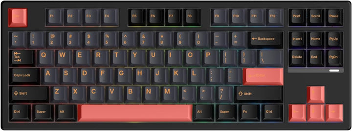 IROK FE87 V2 Teclado mecánico con cable, doble frecuencia de sondeo...