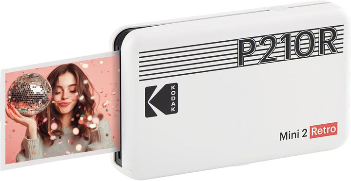 KODAK Mini 2 Retro 4PASS - Impresora fotográfica portátil (2.1 x 3....
