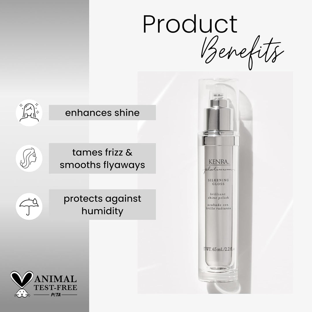 Kenra Platinum Silkening Gloss | Brillo con brillo | Domar el encre...