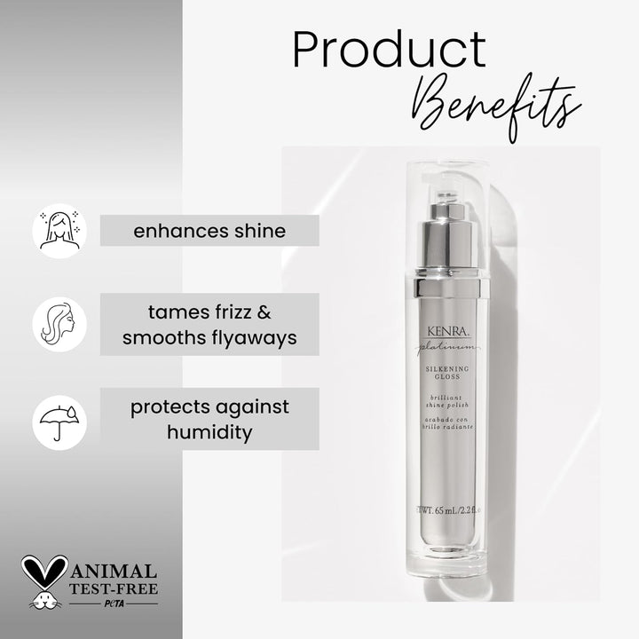 Kenra Platinum Silkening Gloss | Brillo con brillo | Domar el encre...