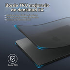 BlueSwan Funda antigrietas para MacBook Pro, Negro (Frosted Black), Pro 16-inch (2026-2021)