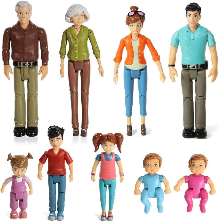 Beverly Hills Sweet Li'l Family - Juego de 9 figuras flexibles...
