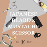 Ontaki Tijeras para barba y bigote para hombre, acero japonés de 5....