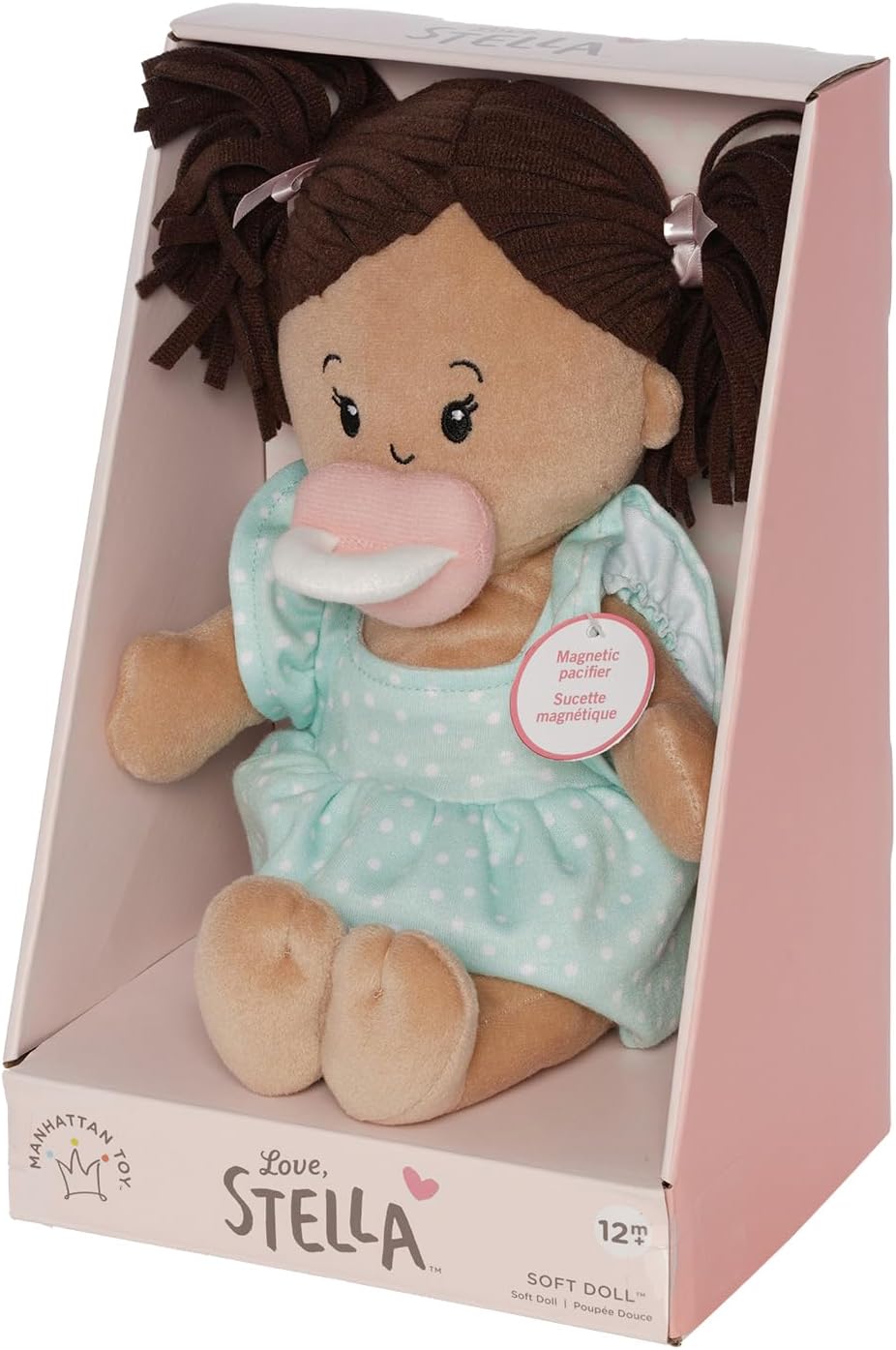 Muñeca de bebé suave Love, Stella de Manhattan Toy - Beige con cole...