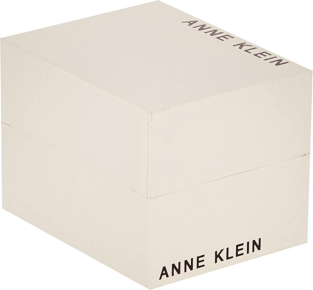 Anne Klein - Reloj de brazalete con esfera de diamante auténtico para mujer