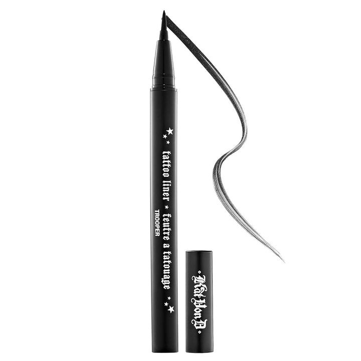 Delineador líquido impermeable de tatuaje Kat Von D en Trooper Blac...