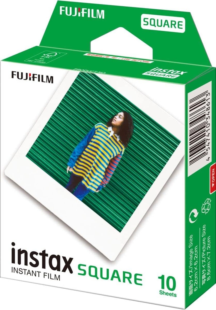 Película instantánea cuadrada Fujifilm Instax: 10 exposiciones
