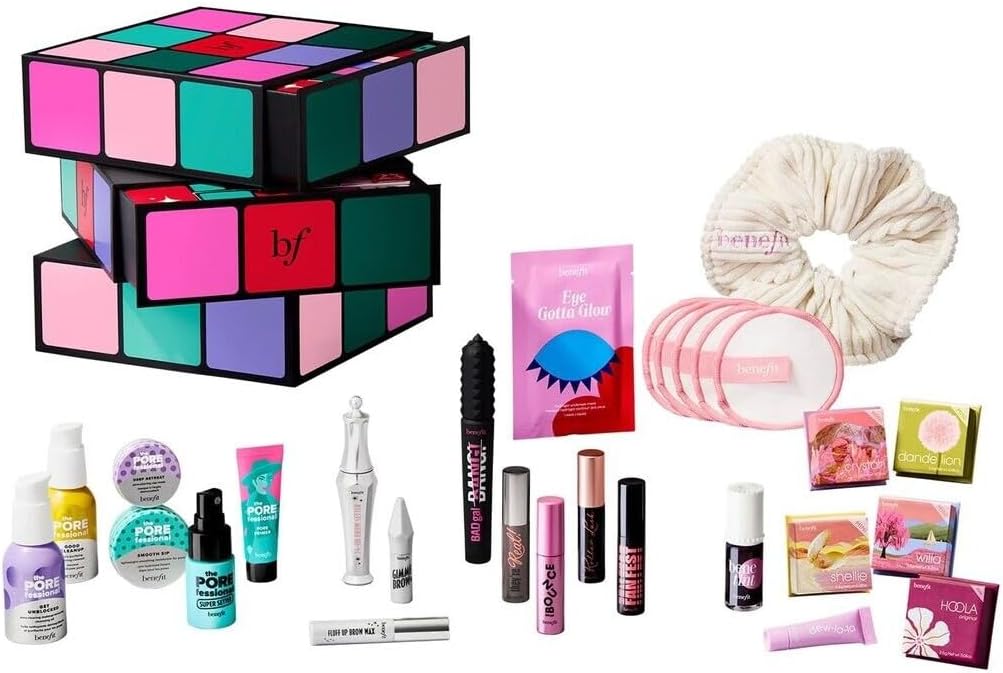 Benefit - Calendario de Adviento de maquillaje y cuidado Glam Cube...
