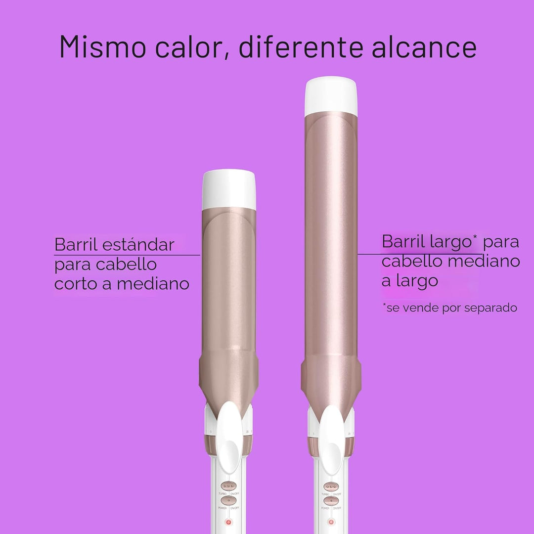 Conair Rizador de cerámica doble de 1 ½ pulgadas, barril de 1 ½ pul...
