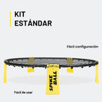 Spikeball El kit original de 1 pelota - Juego de juegos al aire libre, patio y camping - Incluye pelota, red, bolsa con cordón y libro de reglas