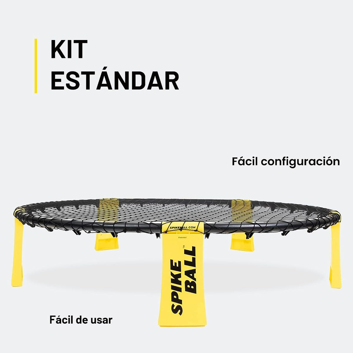 Spikeball El kit original de 1 pelota - Juego de juegos al aire libre, patio y camping - Incluye pelota, red, bolsa con cordón y libro de reglas
