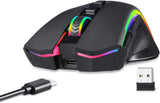 Redragon M602 Griffin RGB - Ratón para juegos Tri-Mode 2.4G\/USB-C\...