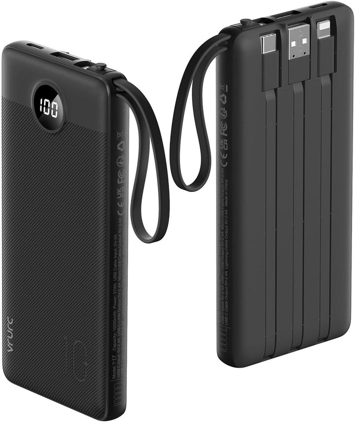 VRURC Cargador Portátil, Banco de Energía Delgado de 22.5W Carga Rá...