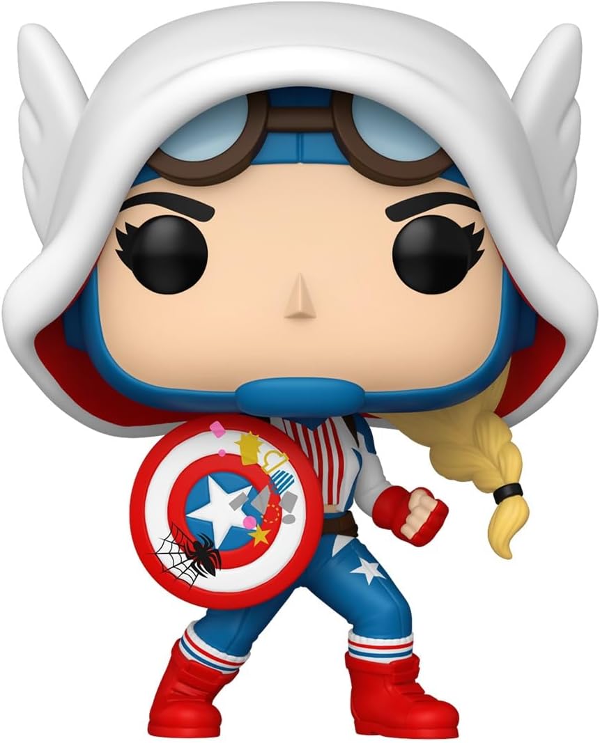 Funko Pop Marvel Spider-Gwen - Cap-Gwen - Marvel Comics -