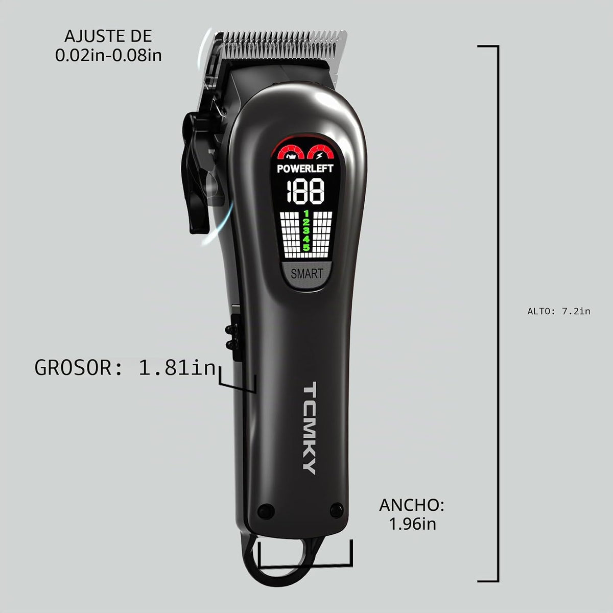TCMKY Cortapelos para hombres, recortadora de pelo profesional para...