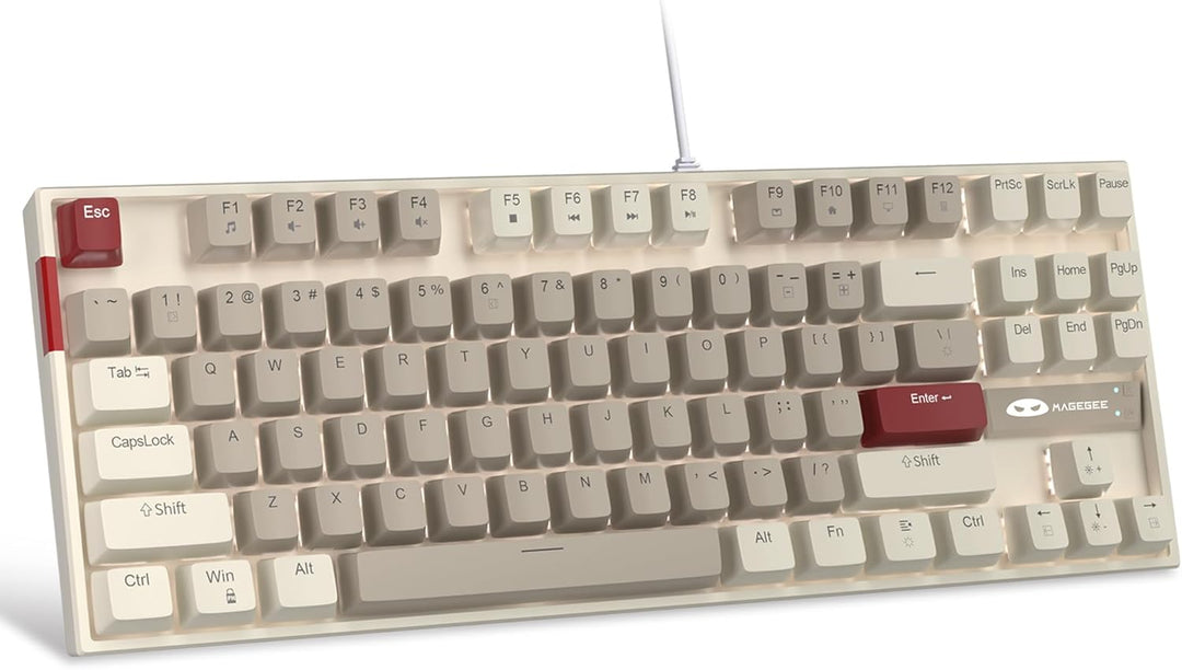 MageGee - Teclado mecánico para juegos 75%, interruptor marrón, ret...