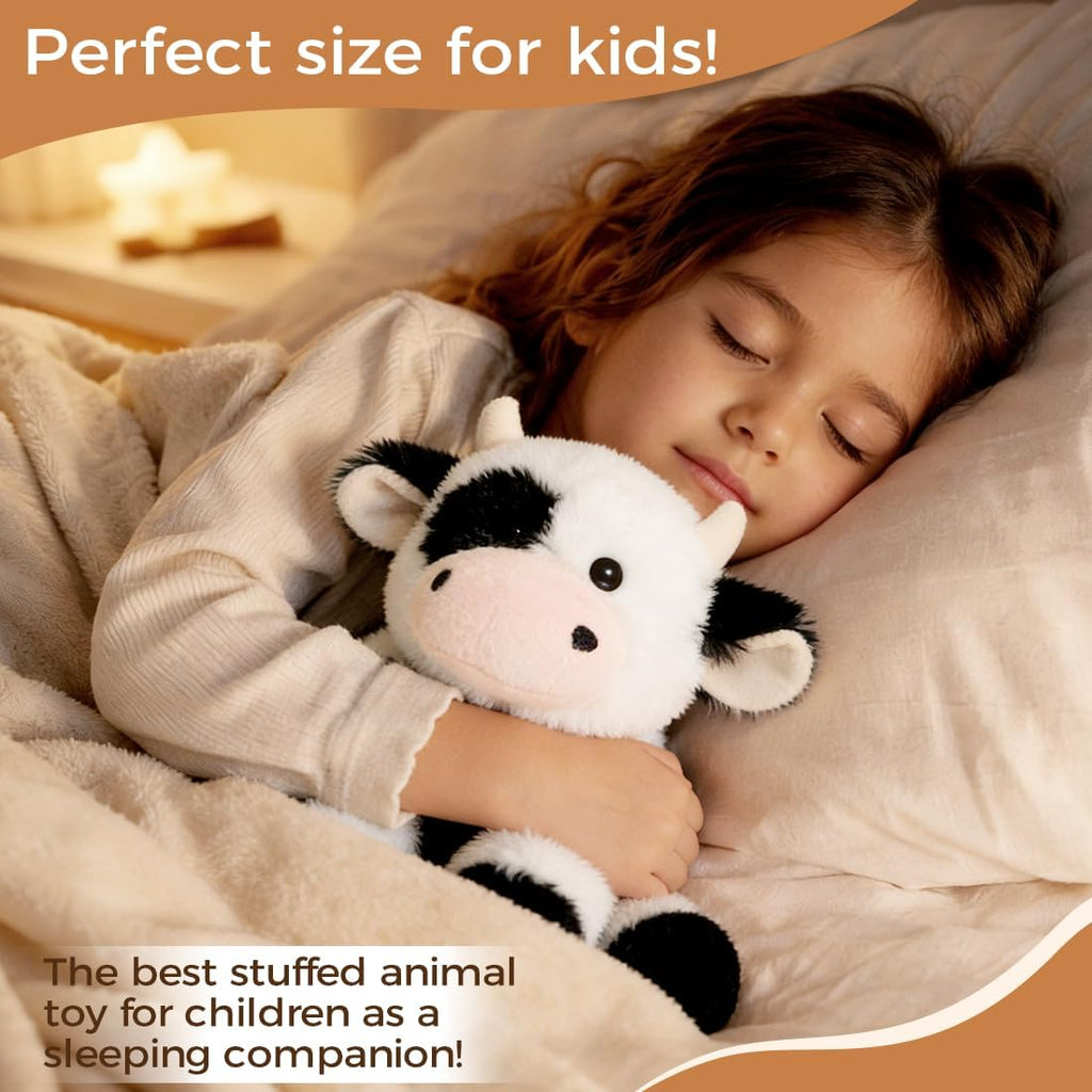 Yak - Juguetes de peluche con peso, almohada suave de felpa de vaca de 9