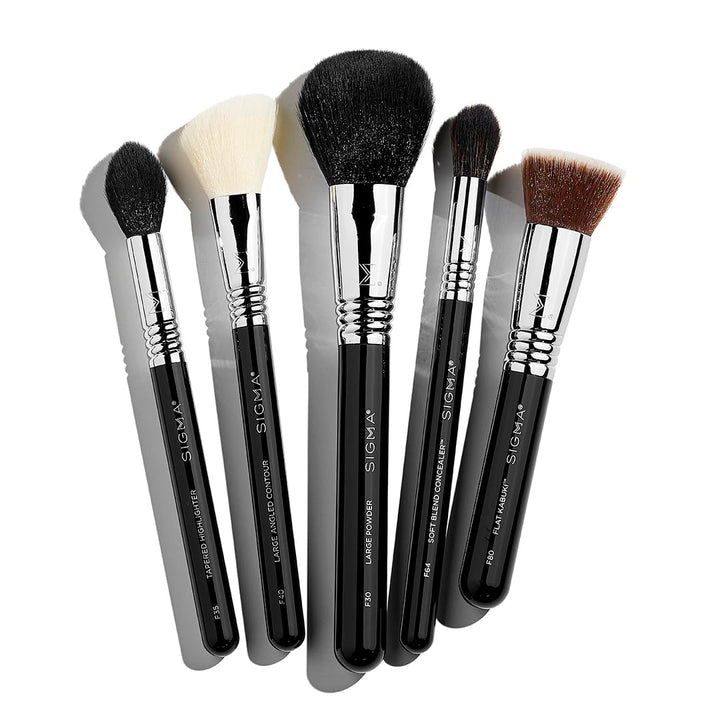 Sigma Beauty Juego de brochas de maquillaje \u2013 Juego de 5 broch...