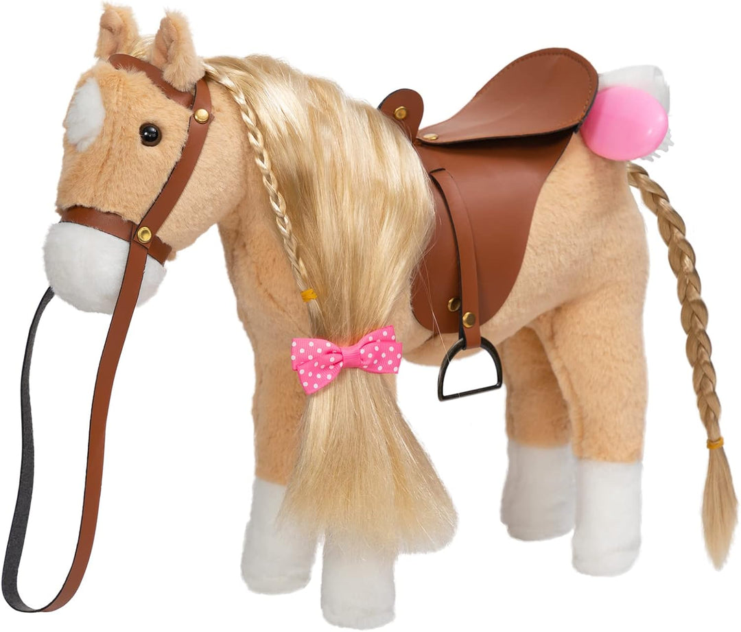 HollyHOME Caballo Palomino de Peluche Animal Bonito Poni Juguete de...