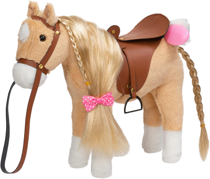 HollyHOME Caballo Palomino de Peluche Animal Bonito Poni Juguete de...