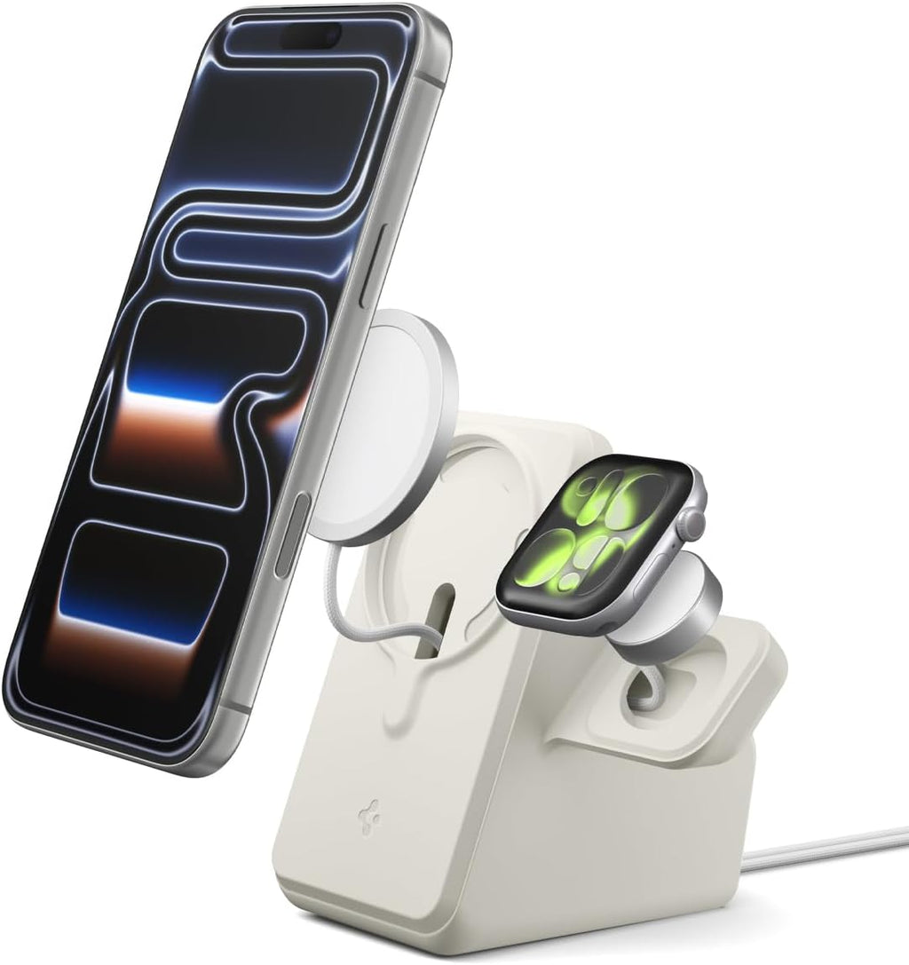 Spigen para MagSafe (25W), funda con soporte para cargador de Apple Watch