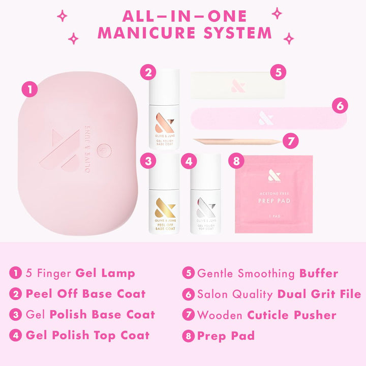 Olive &amp; June Kit de inicio de gel | Incluye herramientas para u...