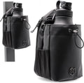 Bolsa magnética para botellas, para hombres y mujeres, bolsa de gimnasio para gimnasio, viajes, trabajo y deportes, mantén tus artículos fuera del suelo sucio del gimnasio con accesorio magnético (negro, 64 onzas)