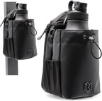 Bolsa magnética para botellas, para hombres y mujeres, bolsa de gimnasio para gimnasio, viajes, trabajo y deportes, mantén tus artículos fuera del suelo sucio del gimnasio con accesorio magnético (negro, 64 onzas)