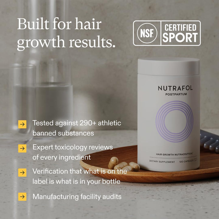 Nutrafol - Suplementos de crecimiento del cabello posparto, clínica...