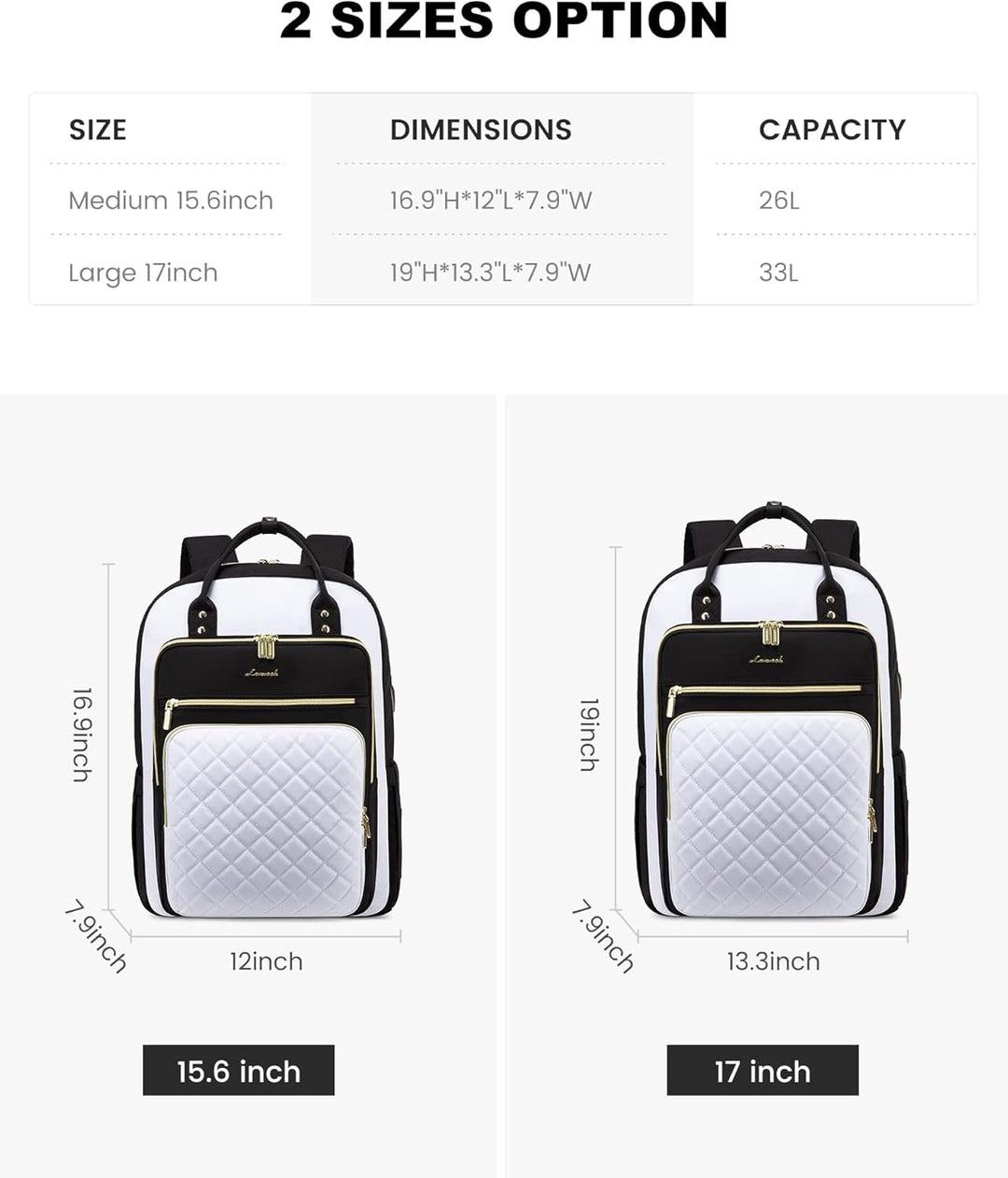 LOVEVOOK Mochila para computadora portátil para mujer, mochila para...