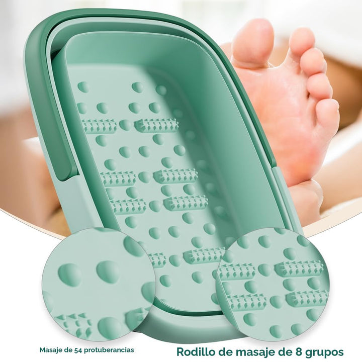 Lavabo plegable para remojar los pies, spa de pies de pedicura, bañ...