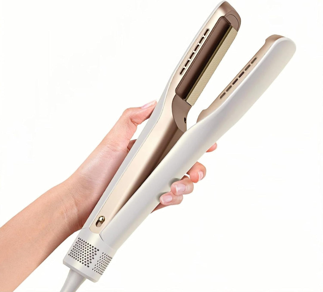 VAV Plancha plana 2 en 1 y alisadora de pelo, calor rápido, tempera...