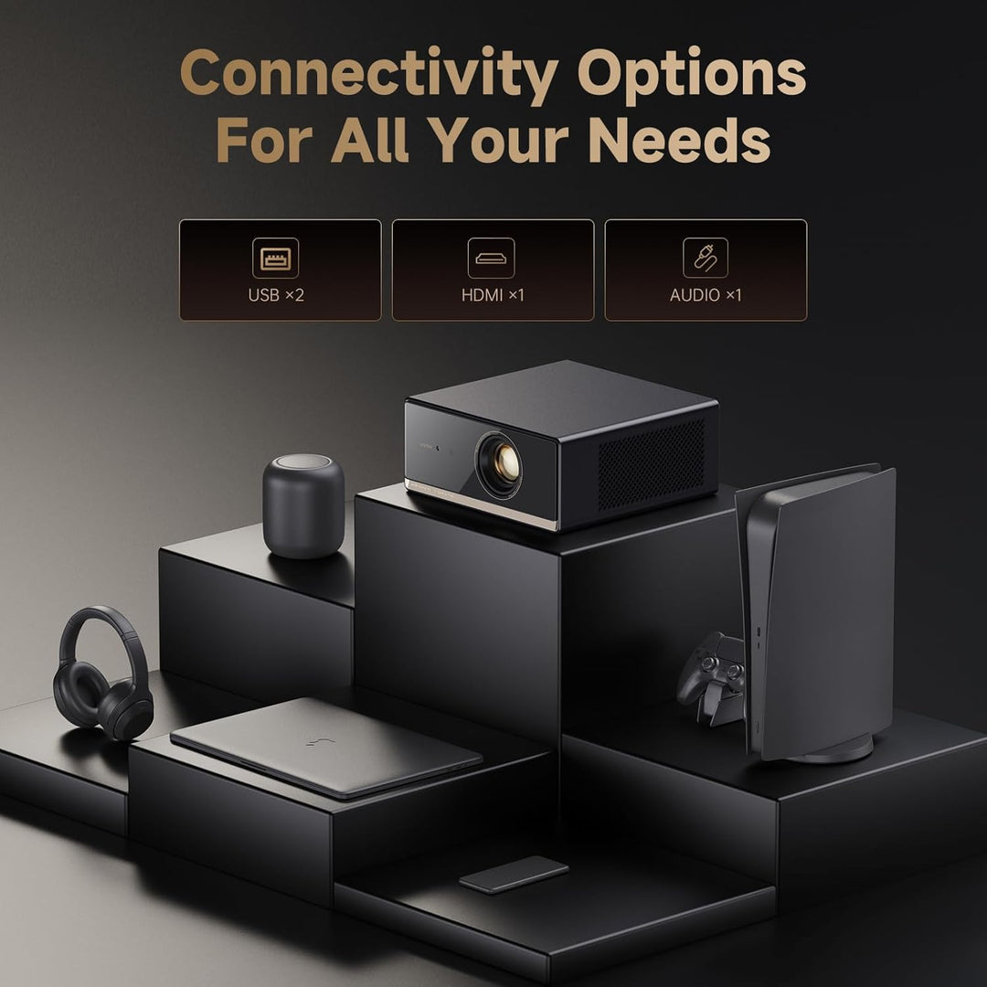 Proyector Wanbo X5 Pro Google TV compatible con 4K, proyector intel...