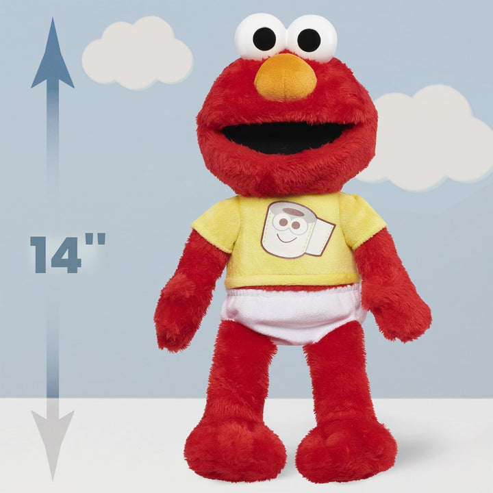 SESAME STREET Potty Time Elmo - Peluche sostenible de 12 pulgadas,...