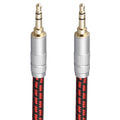 Audiophile - Cable de audio auxiliar de cobre de alta pureza, macho de 0.138 in a macho de 0.138 in, cable auxiliar de audio estéreo chapado en oro (recto a recto, 6.5 pies/6.6 ft)