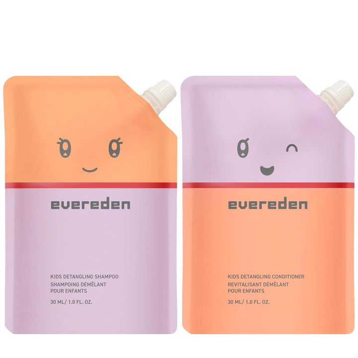 Evereden Mini juego de cuidado del cabello para niños: champú desen...