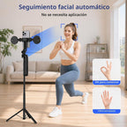Trípode para iPhone, negro 70.9 in Palo selfie con seguimiento facial automático para iPhone