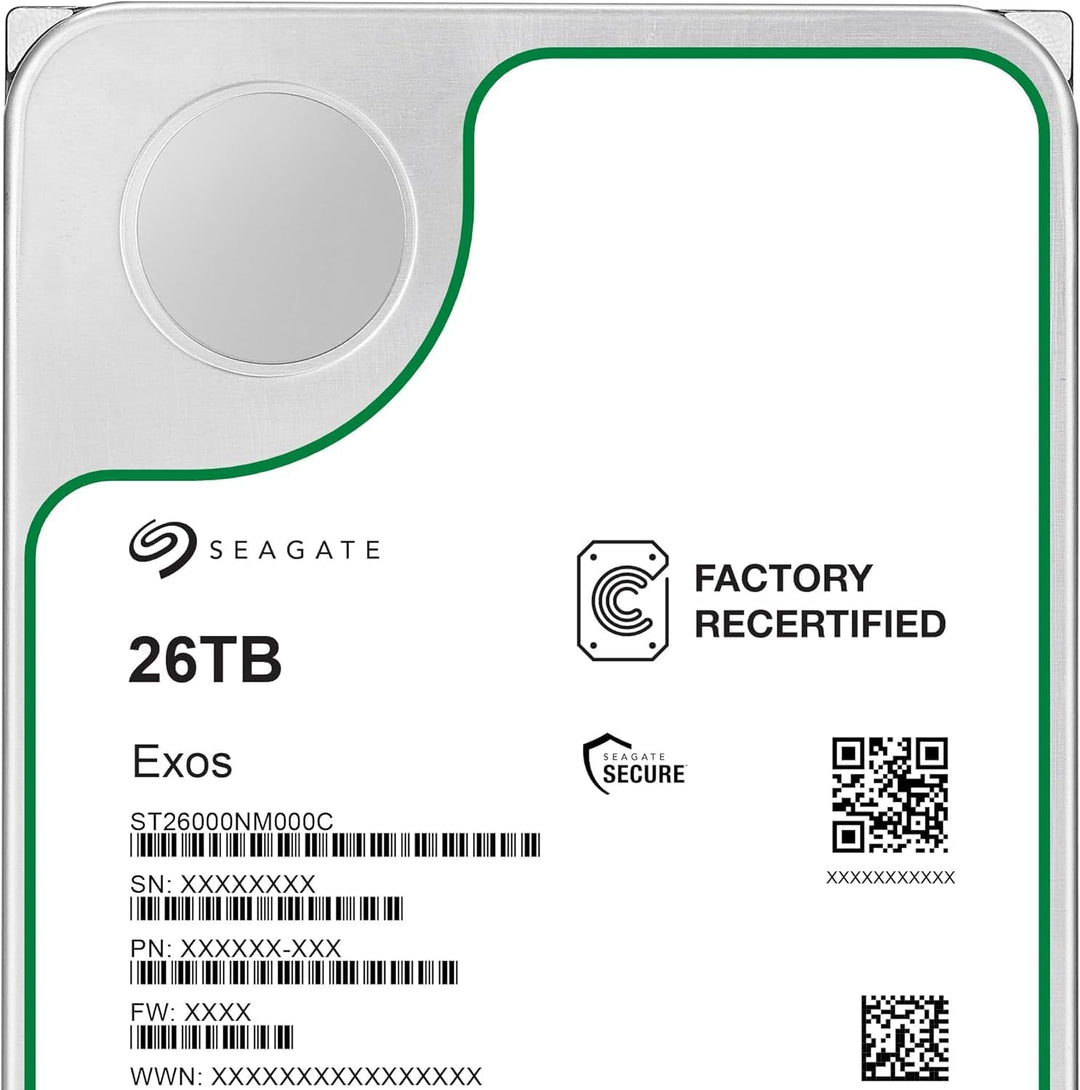 Seagate Exos - Disco duro interno de 26 TB - 3.5 pulgadas CMR SATA...