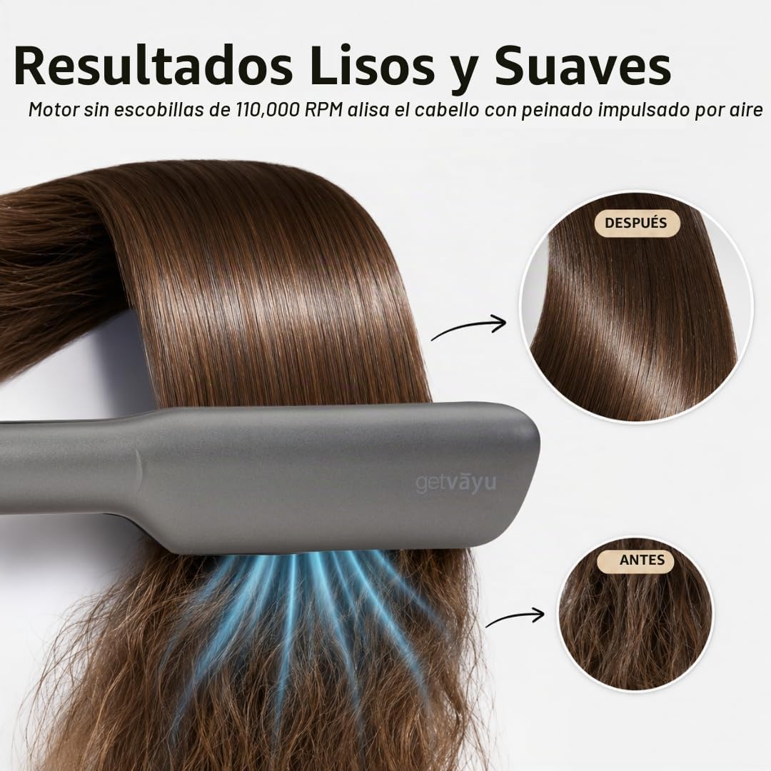 AirFleek AI - Air Straight | Plancha de cabello húmedo a seco 2 en...