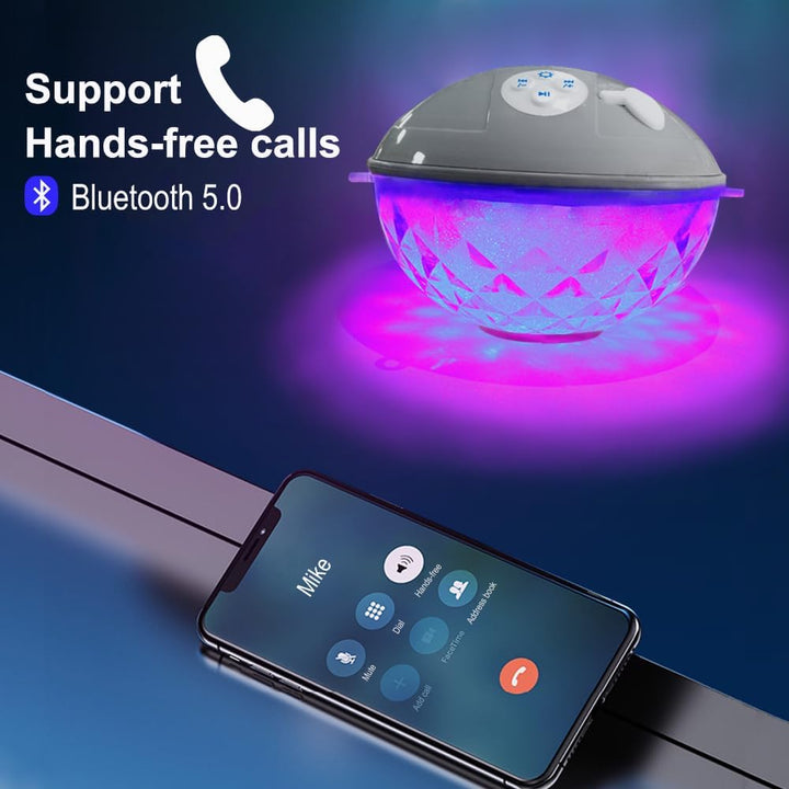 Blufree Altavoces Flotantes para Piscina con Luces Coloridas, Altav...