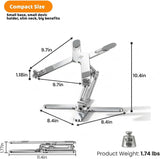 Moallia Soporte telescópico ergonómico giratorio de 360 grados para...