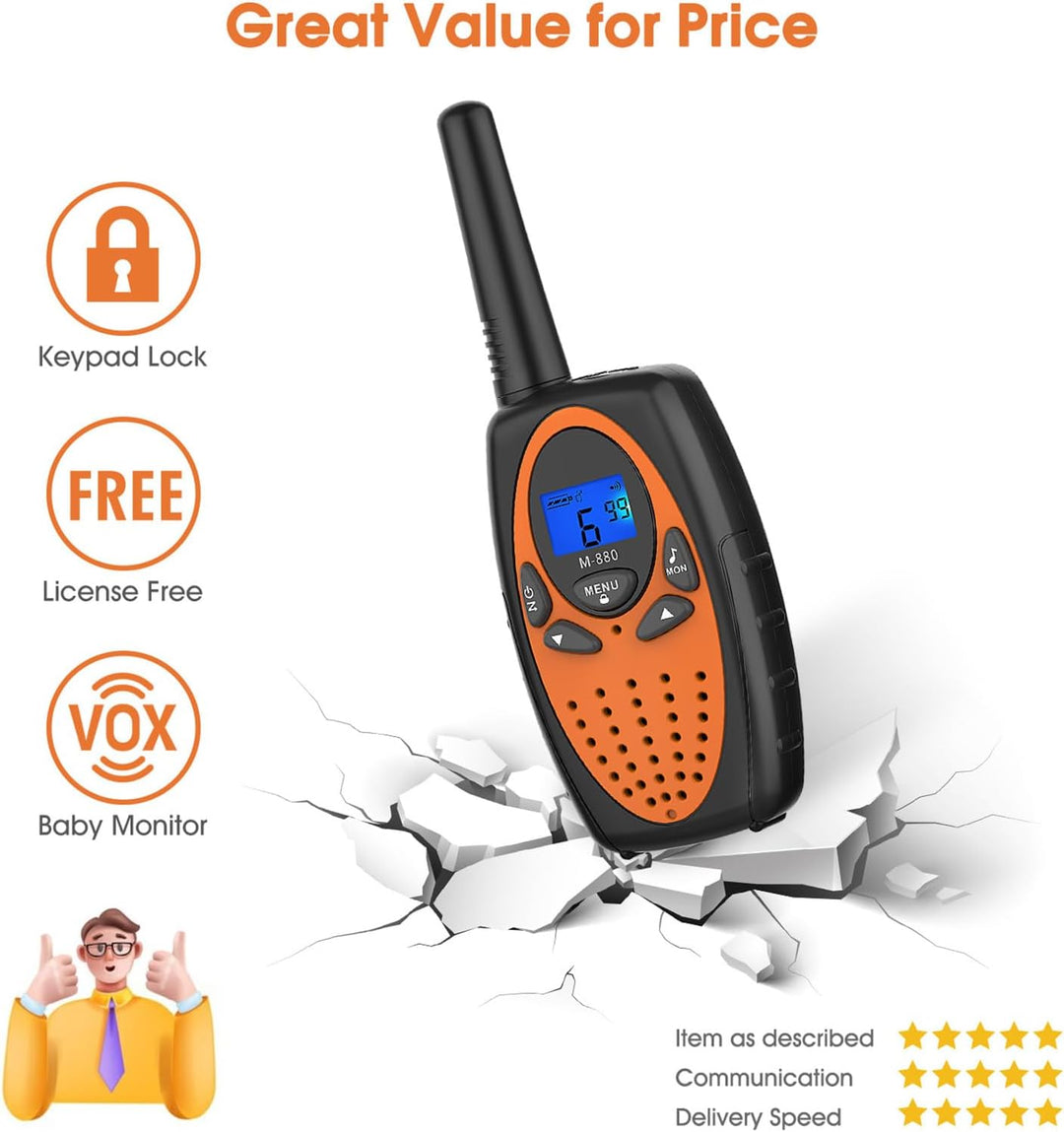 Walkie Talkies Long Range,M880 Two Way Radio for Adults with Mic LC...