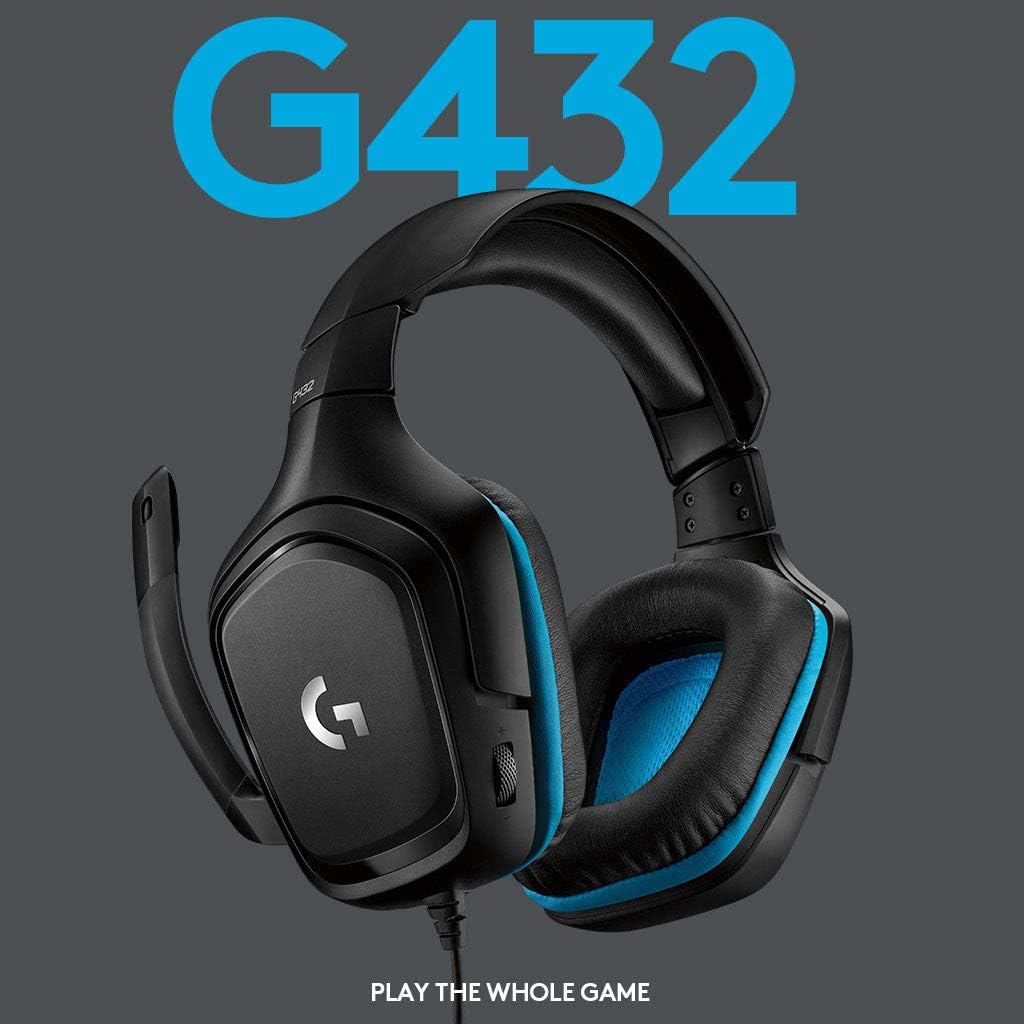 Logitech G432 Auriculares con Cable para Juegos, Sonido Envolvente...