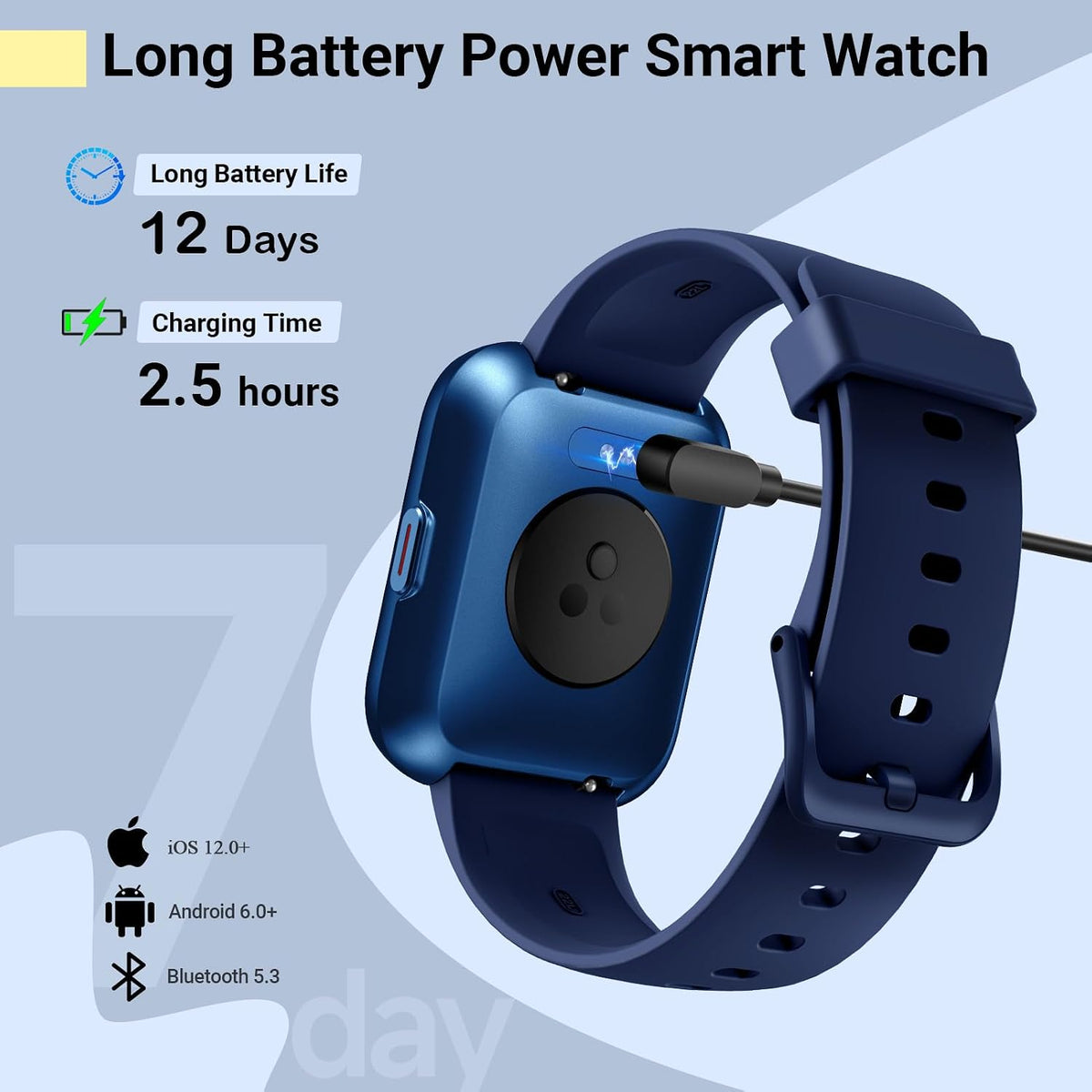Reloj inteligente para mujeres/hombres, compatible con Android y iPhone, reloj de seguimiento de actividad física de 1.8 pulgadas con Alexa, alertas de llamadas y notificaciones, monitor de frecuencia