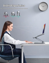 Lamicall Soporte ajustable para computadora portátil para MacBook A...