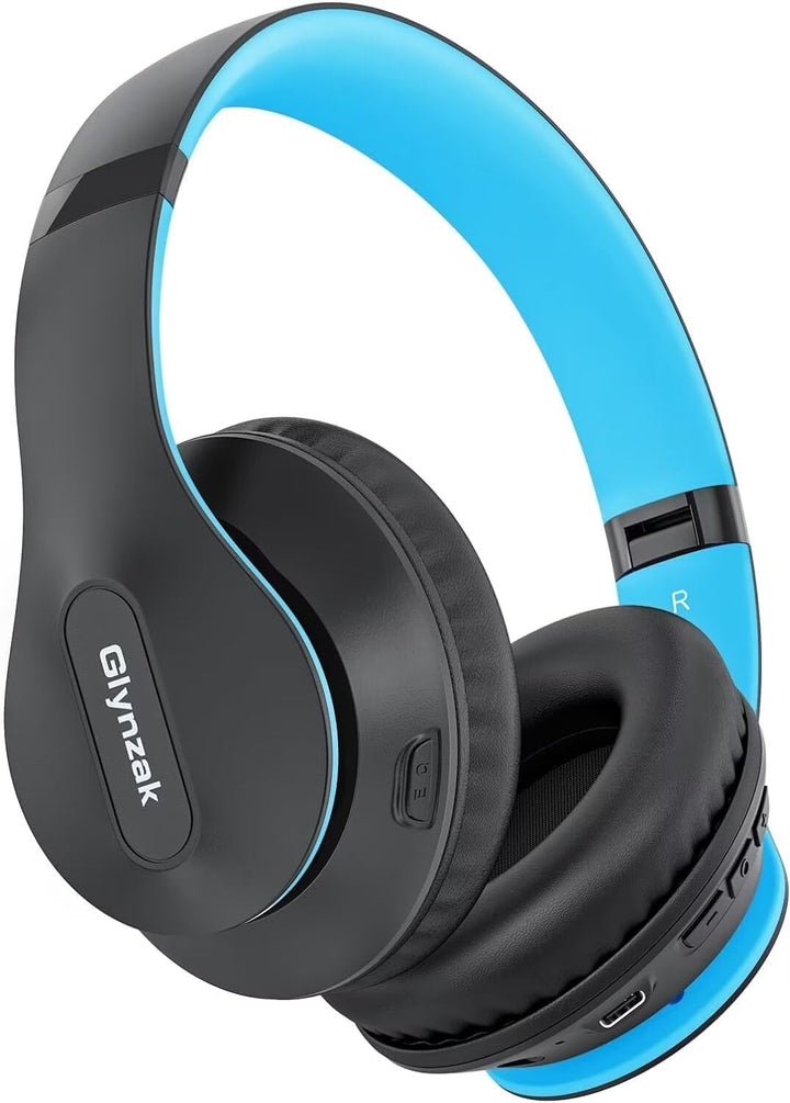 Glynzak - Auriculares Bluetooth inalámbricos con micrófono, cubren...