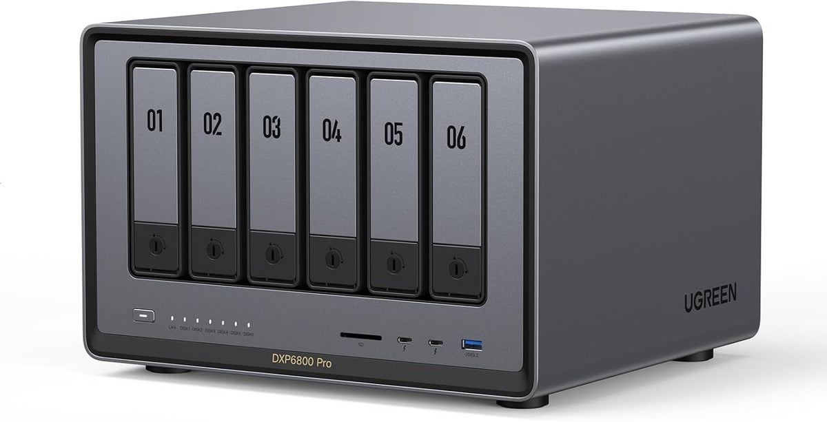 UGREEN NAS DXP6800 Pro NAS de escritorio de 6 bahías, CPU Intel i5...